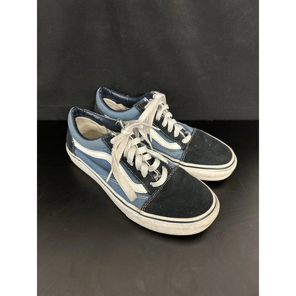 Unisex Blue Old Skool VANS Men Size 5 Womens 6.5 Skate Shoes